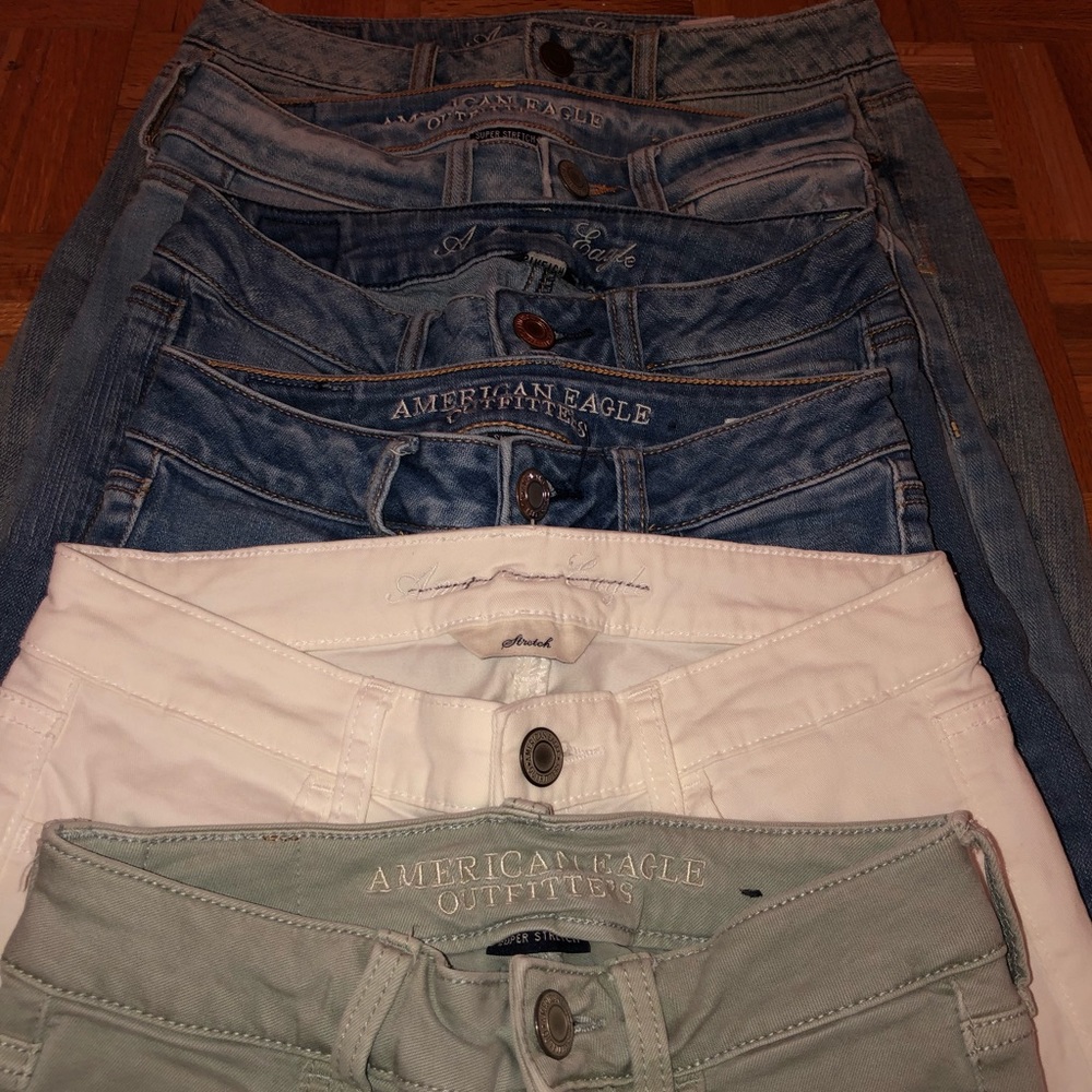 6 A&E Jeans for size 00-2 💙 BUNDLE